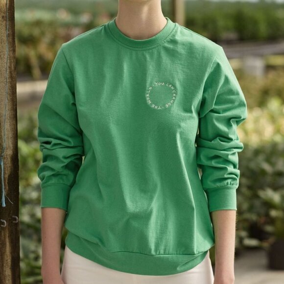 New MAGGIE MARILYN You Can Change The World Pullover Sweatshirt NWT Size Small - Picture 5 of 16